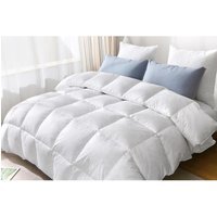 Duck Feather And Down Duvet Quilt 13.5 tog Winter Bedding - White / Double - thumbnail 1