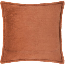 Kallu Faux Fur Cushion - Rust / 55cm / Polyester - thumbnail 2