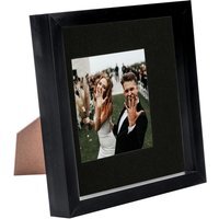 "3D Box Photo Frame - 8x8"" with 4 x 4"" Mount - Black/Black" - thumbnail 1