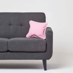 Cotton Polka Dots Cushion Cover - Pink / 30cm - thumbnail 2