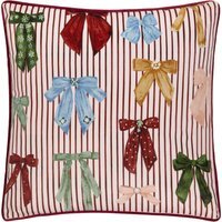 Noortje Bows Printed Cushion - Silk Pink / 80 Feather 20 Polyester - image 1