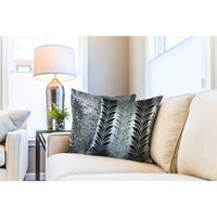 Willow Cushion Cover - Charcoal