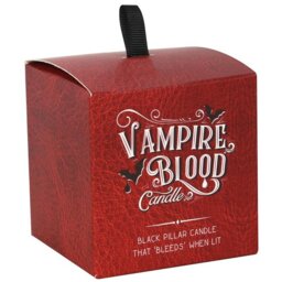Small Vampire Blood Candle Eye-Catching Bleeding Wax Effect 3 Hour Burn Time - Black - thumbnail 5