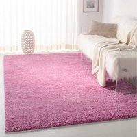 Soft Thick Luxury Modern Shaggy Rug - Dusky Pink / 160cm x 230cm - thumbnail 1