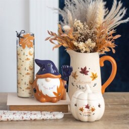 Autumn Magic Pumpkin Spice Tube Candle Harvest Moon Scented Gift - White - thumbnail 4