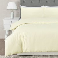 Hotel Quality Stripe Duvet Cover Set Cream - Cream / 230cm / King