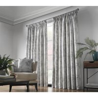 Fiji Pencil Pleat Taped Top Curtains - Silver / 167cm / 228cm