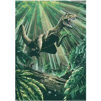 Jurassic Park Raptor In Trees Limited Edition 30th Anniversary Art Print - Multi