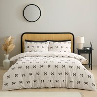Polly Bows Duvet Set - Natural / Single - image 1