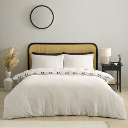 Polly Bows Duvet Set - Natural / Single - thumbnail 2
