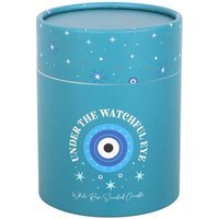 Under Watchful Eyes White Rose Candle with Crystals Spiritual Gift - White