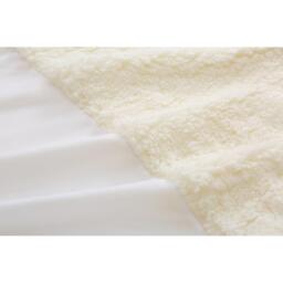 Soft Faux Fur Fleece Fitted Sheet - Under Blanket - White / Superking - thumbnail 3