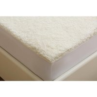 Soft Faux Fur Fleece Fitted Sheet - Under Blanket - White / Superking