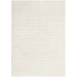 Aya Living Room Area Rugs - Embossed Lines Pattern Cream Rug - Cream / 220cm - thumbnail 2