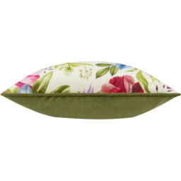 Nectar Garden Petunia Floral Piped Cushion - Cream / Feather - thumbnail 3