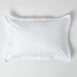200 Thread Count Egyptian Cotton Oxford Pillowcase - White - thumbnail 2