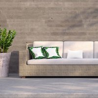Botanical  Black Border Outdoor Cushion - Green / 60cm - image 1