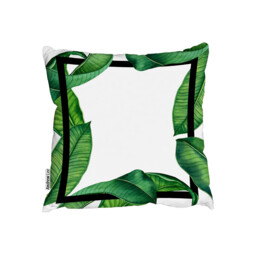 Botanical  Black Border Outdoor Cushion - Green / 60cm - thumbnail 2