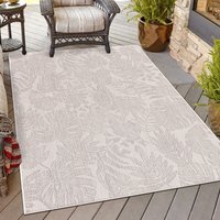 California Leaf Indoor and Outdoor Rug - Neutral / 120cm - thumbnail 1