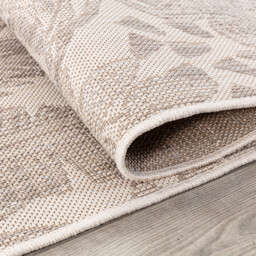California Leaf Indoor and Outdoor Rug - Neutral / 120cm - thumbnail 2