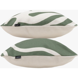 icon Kyoto Fabric Indoor and Outdoor Cushions, Set of 2 - Olive - thumbnail 3