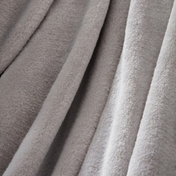 Super Soft Fleece Blanket - Silver / 200cm / Medium - 150 x 200cm / Machine Wash at 30 degrees - thumbnail 3
