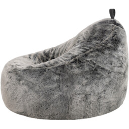 icon Cocoon Faux Fur Bean Bag - Grey - thumbnail 4
