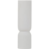 Bloom White Floral Design Vase - Dolomite 100% - thumbnail 1