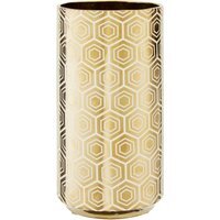 Fabia Black Small Step Design Vase - Stoneware 100%