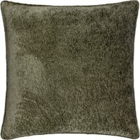Lustre Velvet Plain Cushion - Malachite Green / Polyester