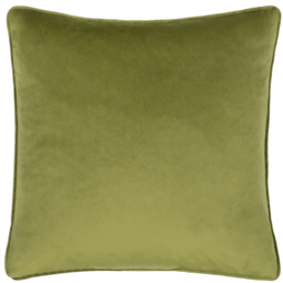 Kielder Sherwood Printed Velvet Cushion - Cream / Polyester - thumbnail 3