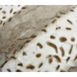 Luxury Fur Soft Animal Print Cushion - Grey / 43cm - thumbnail 2