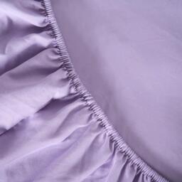 Plain Fitted Bed Sheet - Lilac / Polyester / Double - thumbnail 2