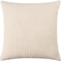Lark Muslin Cotton Cushion - Natural / Polyester - thumbnail 1