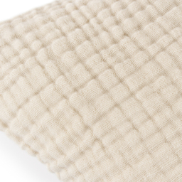 Lark Muslin Cotton Cushion - Natural / Polyester - thumbnail 3