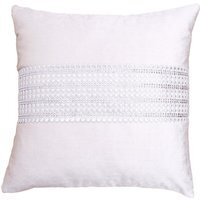 Glam Chenille Cushion - Cream