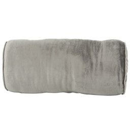 Velvet Bolster Cushion - Grey - thumbnail 3