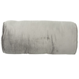 Velvet Bolster Cushion - Grey - thumbnail 2