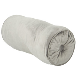 Velvet Bolster Cushion - Grey - thumbnail 4