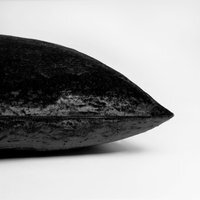 Sienna Luxury Crushed Velvet Cushion Covers - Black / 4 - thumbnail 1