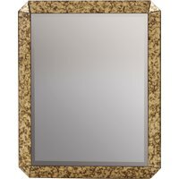 Grenoble Gold Finish Rectangular Wall Mirror - Gold