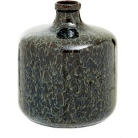 Kuta Natural Cane and Glass Large Vase - Glaze 5%,Stoneware 95%