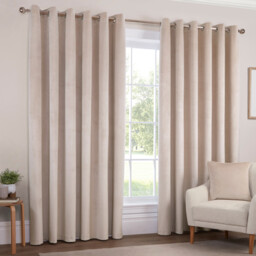 Vermont Velvet Blackout Curtain - Natural / 168cm / 137cm - thumbnail 4