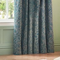 Set of 2 Grantley Jacquard Eyelet Curtains - Wedgewood / 117cm / 137cm - image 1