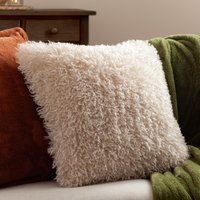 Rowan Faux Fur Cushion - Natural / Polyester