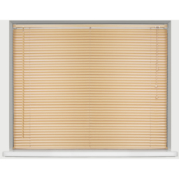 25mm Woodgrain PVC Venetian Blind - Natural / 75cm / 150cm - thumbnail 2