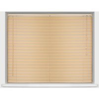 25mm Woodgrain PVC Venetian Blind - Natural / 75cm / 150cm - thumbnail 1