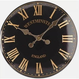 Garden Westminster Wall Clock - Black - thumbnail 4