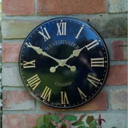 Garden Westminster Wall Clock - Black - thumbnail 2