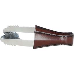 Luxury Leather Handled Ice Tong - Chestnut - thumbnail 4